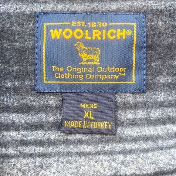 Like New Men’s Woolrich Striped Flannel Shirt XL - Picture 2 of 13